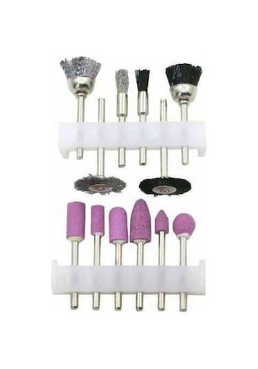 Mi̇ni̇ Taşlama Zımparalama Fırçalama 12'li Gravür Hobi Set