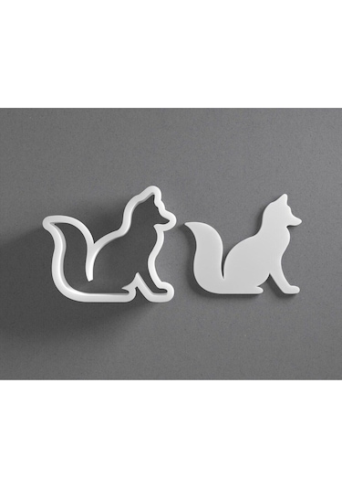 Oturan Tilki Kurabiye Kalıbı / Kesici / Şekillendirici