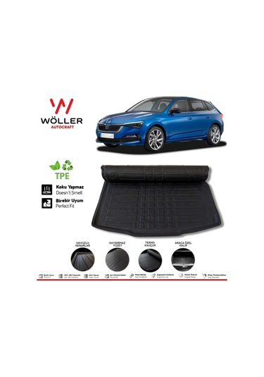 Skoda Scala Bagaj Havuzu 2020 Sonrası 3D Wöller Ultraflex