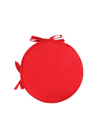 Suntek Yuvarlak Sandalye Yastık Zemini Pouf Mat Kırmızı-38-cm Kırmızı 38 Cm