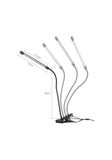 Hfambition 40w 84leds Dört Kafa Bitki Büyüme Lambası - 10 Seviye Parlaklık, 3/9/12saat Zamanlama, Kırmızı/mavi/kırmızı+mavi Modları Diğer