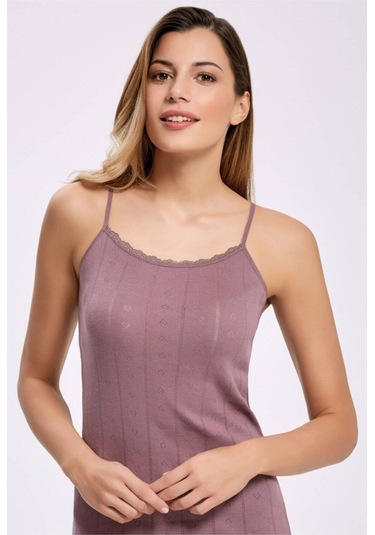 İlke Kadın İp Askılı Jakarlı (Transferli Rİbana) Atlet 223 - 6 Adet