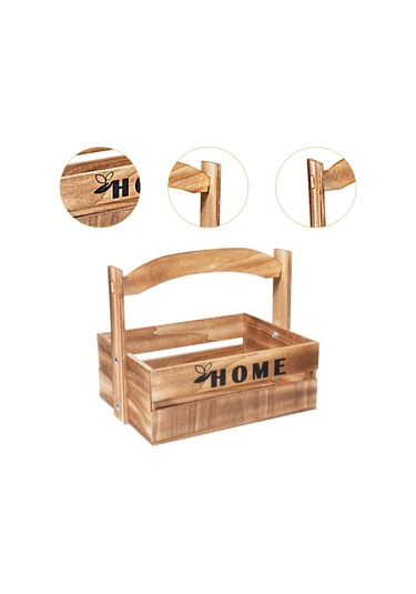 Suntek Masa Üstü Oturma Odası Için Meyve Sepeti Kahverengi