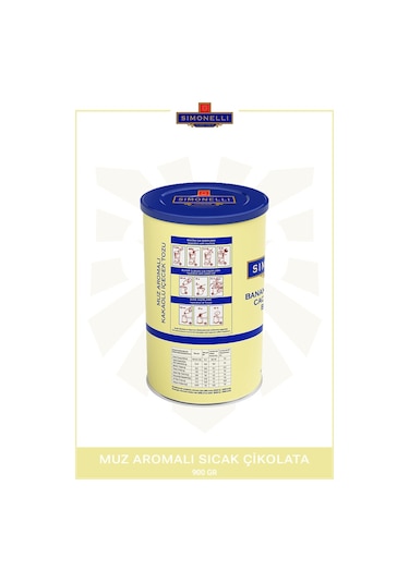 Simonelli Muz Aromalı Sıcak Çikolata İçecek Tozu 900 G