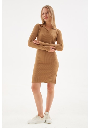 Fashion Friends Kadın Elbise 24k0275K1 Camel