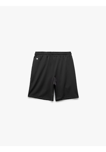 Koton Beli Bağcıklı Cep Detaylı Oversize Bermuda Spor Şort Siyah 5sam40111nk Siyah