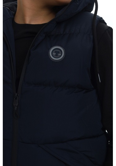 14093 Toontoy Erkek Çocuk Göğsü Armalı Şişme Yelek 14093 Lacivert