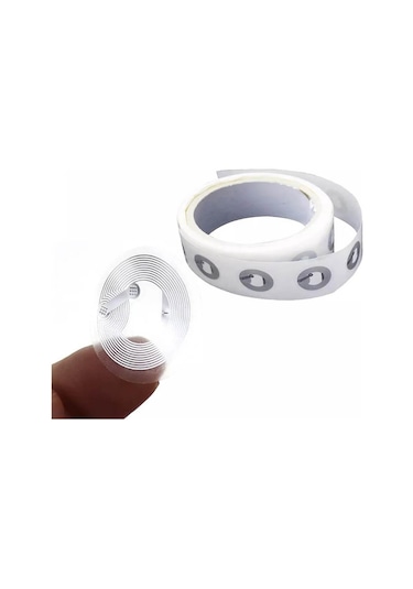 Koodmax 25 Adet Ntag213 13.56 Mhz Rfid 144 Byte Nfc Sticker Şeffaf 25mm Programlanabilir Iso14443a
