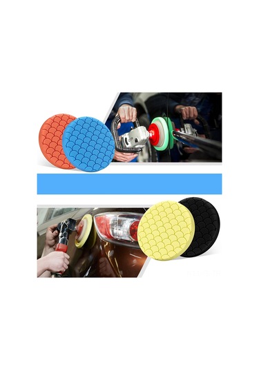 Lemestar 5'li Araba Cila Pedi Seti - 6,5 İnç Otomobil Ve Yatlar İçin Çizik Giderme & Parlatma