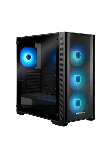 Enermax Starryfort SF217 ARGB Temperli Cam USB 3.0 Mid Tower ATX Bilgisayar Kasası