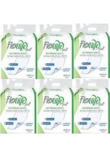 Flexilife Plus 60 x 90 CM Kaydırmaz Bantlı Yatak Koruyucu Örtü 30'lu x 6 180 Adet