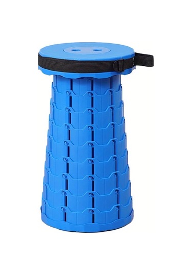 Ultimate Teleskopik Katlanır Sandalye - Ayarlanabilir, Dayanıklı Ve Taşınabilir Blue Germany Mavi