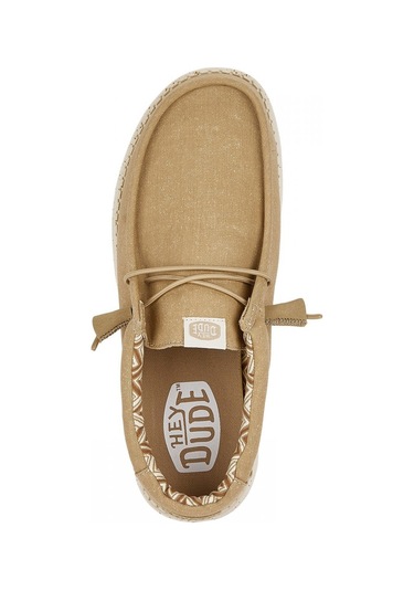 Sneaker Günlük Erkek Hd.40700 Hey Dude Wally Canvas 265 Tan Açık Gri