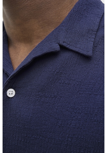 Jack & Jones Erkek Gömlek 12255781 Saks Saks