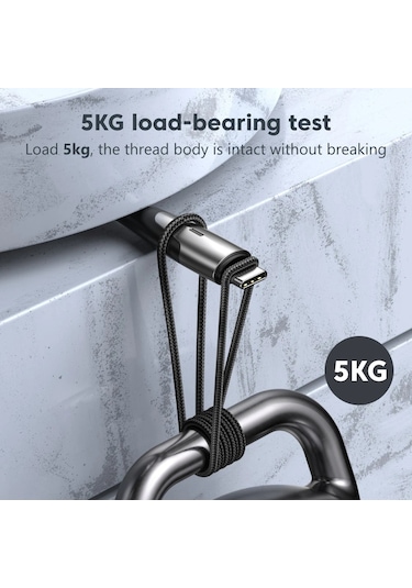 Xindoker Romoss Cb303 Hızlı Şarj Kablosu - 5a Güç, 480mbps Veri Aktarım, Çinko Alaşımlı Dayanıklı Tasarım