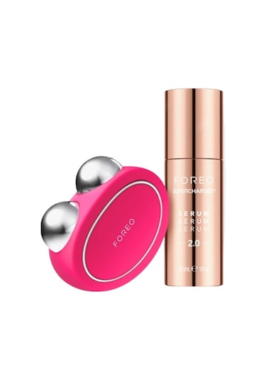 Foreo Bear™  Set (Bear™ Akıllı Microcurrent Yüz Sıkılaştırma Cihazı + 30 ML Serum) - Fuşya