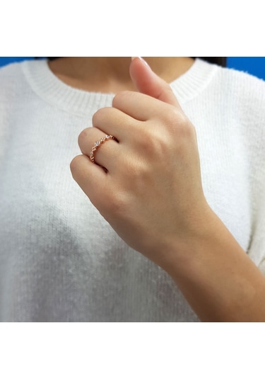 Lova 0,12 Karat Pırlanta Tria Yüzük - 1010277