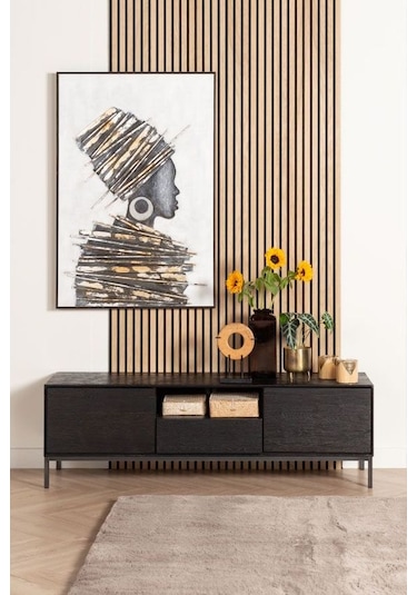 Winflex Eko Keçeli Akustik Ahşap Paneli Safir Meş 50x240cm .