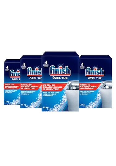 Finish Bulaşık Makinesi Özel Tuzu 4 x 1500 G