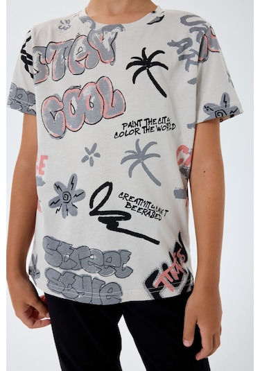 Rolypoly Erkek Çocuk Gri Pijama Takım Rp3746-c-v1