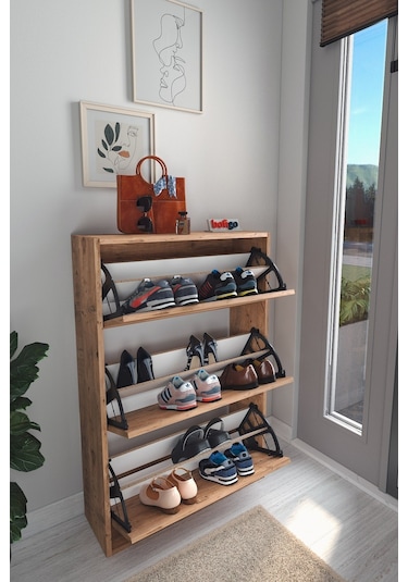 Bofigo Düşer Kapak Ayakkabılık Kayar Raflı Ayakkabılık 3 Bölmeli Ayakkabılık Melek Çam Bofigo Düşer Kapak Ayakkabılık Kayar Raflı Ayakkabılık 3 Bölmeli Ayakkabılık Melek Çam