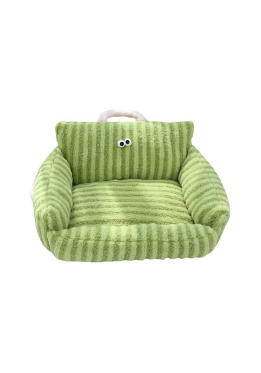 Suntek Yastıklı Evcil Hayvan Kanepe Yatağı Yuvası Yeşil-s