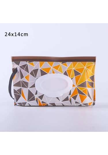 Renkli Mürekkep-bebek Islak Mendil Çanta Temizleme Mendillericase Wipepouch Kapak Çevirin Kullanışlı Doku Kabı Moda Yeniden Kullanılabilir Cep
