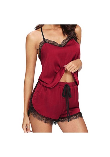 Mavi Kadın Kolsuz Askı Gecelikler Pijama Pijama Takımı Kadın İç Giyim Zh Mavi