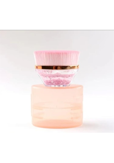 Simli Tırnak Toz Fırçası - Pembe