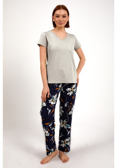 Arnetta 1878 Kadın Kısa Kol Pijama Takım Bej V6 Bej