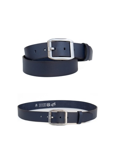 Özel Kutulu Premium Gerçek Deri Erkek Kot Kumaş Pantolon Kemeri