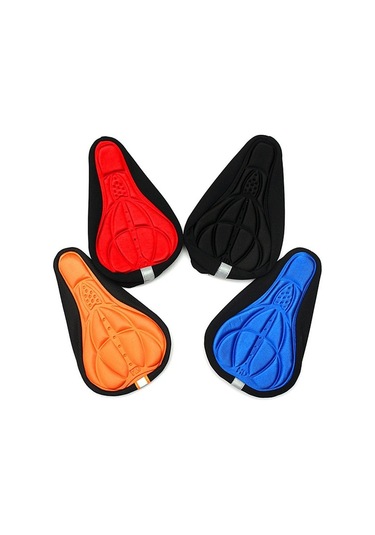 Fochsia Mavi Stil 3d Jel Bisiklet Koltuk Yastığı Yumuşak Bisiklet Koltuk Kılıfı Rahat Köpük Ko Altın