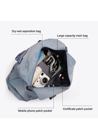 Kadınlar İçin Hafta Sonu Çantası, El Bagajı, Black Zhe Siyah Diğer