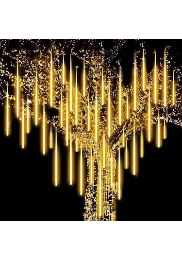 Yeşil Led Meteor Yağmuru Yağmur Işıkları Su Geçirmez Düşen Yağmur Damlası Peri Dize Iş Partisi Veranda Dekoratif Led Işık 56747235