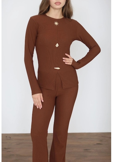 Kazax Ottoman Alt Üst Takım Kahve Pt510442 Kahve