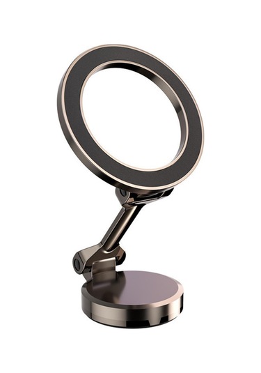 Ranyeek Alüminyum Araç Navigasyon Tutucu, 360 Döner Güçlü Manyetik, Evrensel Telefon Tutucu, Araç Gösterge Paneli Uyumlu, Silah Rengi