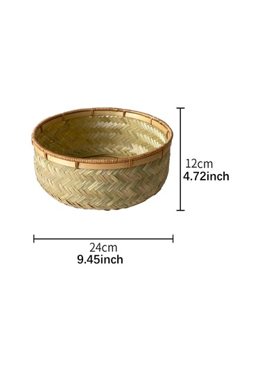 Suntek Dokuma Meyve Sepeti Masaüstü Oturma Odası Için L Kahverengi