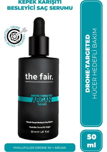 the fair. Drone-targeted Argan Besleyici Vegan Saç Serumu %1 Hyalufiller Drone Argan 50 ML