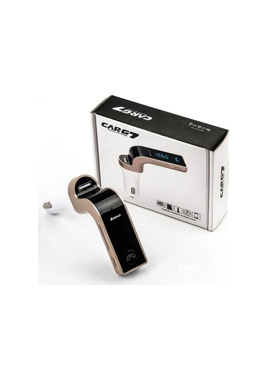 Bluetooth Araç Kiti Car-g7 Fm Usb Girişli Transmitter Carg7 Gri