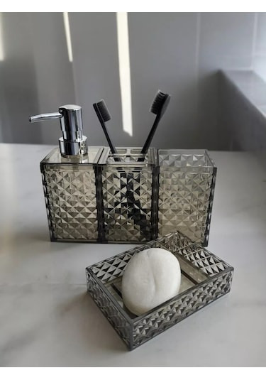 Masteriska Banyo Aksesuarları Seti 217760290 Kahverengi