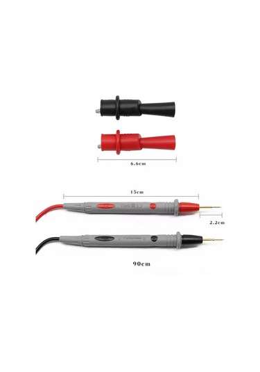 Funtree 1000v 20a 10a Dijital Multimetre Test Probu, Universal Klipsli Feeler Set