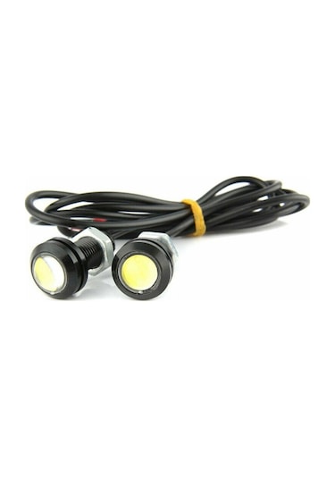 Kartal Göz Led Ayna Altı Led Eagle Eye Civatalı Beyaz Renk 18mm
