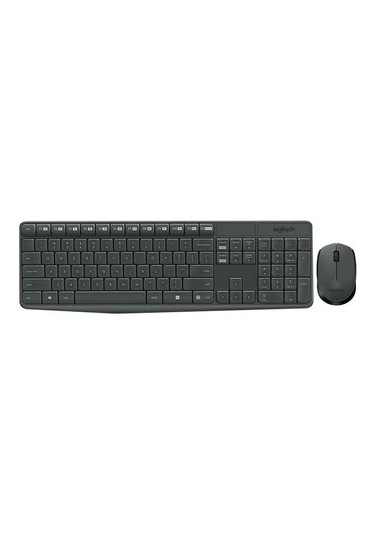 Logıtech Mk235 Q Tr Kablosuz Klavye Mouse Set Gri 920-007925 Lazer