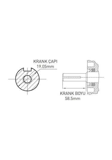 Kama By Reis GK210 7 Hp Kamalı İpli Benzinli Motor