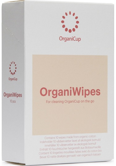 Organiwipes Menstrual Kap Temizleme Mendili 10'lu