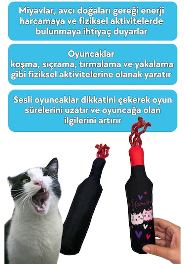 Miyav Meowine Catnipli Peluş Kedi Oyuncağı
