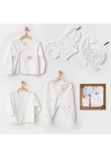 Andywawa The Zoo Balboa 5'li Bebek Hastane Çıkış Seti Ac25260 Ekru