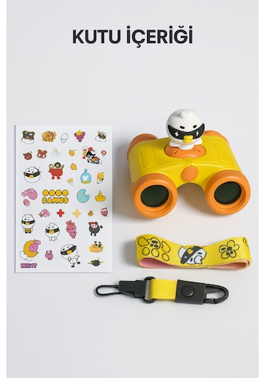 L 8x25 Yüksek Çözünürlüklü Optik Lens Karikatür Karakter Dürbün