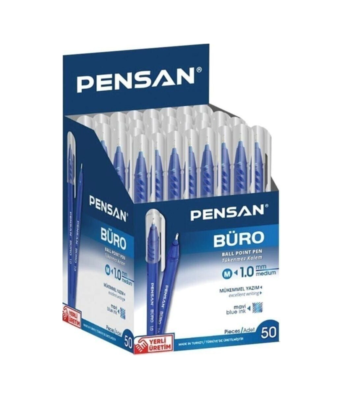2270 Büro Tükenmez Kalem 1.0mm - Mavi 20 Adet Mavi