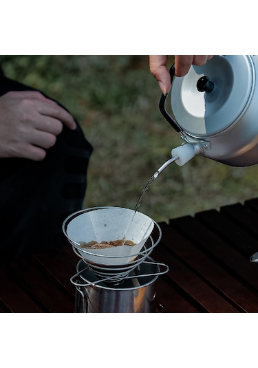 Tenfowee Paslanmaz Çelik Kahve Demleme Ağzı - 800ml Alüminyum Su Isıtıcı Seti Diğer